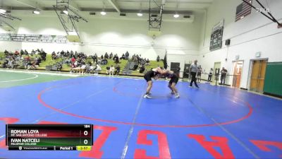 184 lbs 1st Place Match - Roman Loya, Mt. San Antonio College vs Ivan Natceli, Palomar College