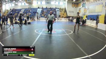 145 Gold Cons. Round 3 - Carlos Perez, Doral Academy vs Roderick Zow, Camden