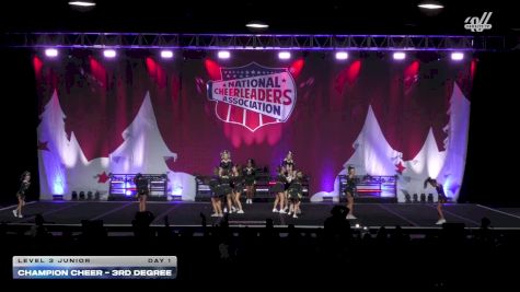 Champion Cheer - 3rd Degree [2025 L3 Junior Day 1] 2025 NCA Holiday Classic