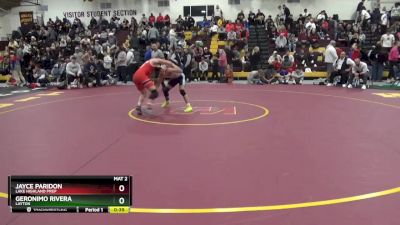 138 lbs Cons. Round 7 - Geronimo Rivera, Layton vs Jayce Paridon, Lake Highland Prep