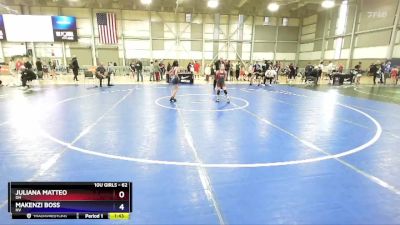 62 lbs Semifinal - Juliana Matteo, OH vs Makenzi Boss, NV