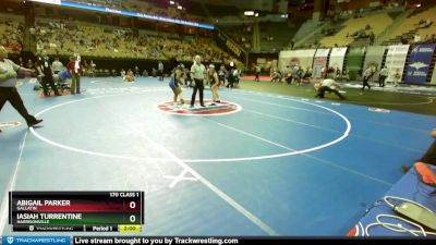 170 Class 1 lbs Quarterfinal - Iasiah Turrentine, Harrisonville vs Abigail Parker, Gallatin