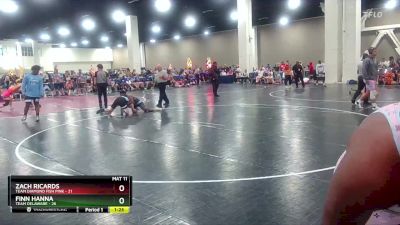 190 lbs Finals (2 Team) - Finn Hanna, Team Delaware vs Zach Ricards, Team Diamond Fish Pink