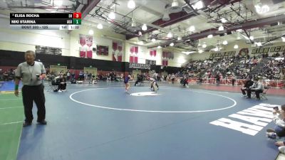 125 lbs Champ. Round 2 - Niki Starina, Agoura vs Elisa Rocha, Shadow Hills