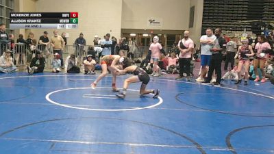 80 lbs Rr Rnd 3 - McKenzie Jones, NewWhale Pink - Girls vs Allison Krantz, MGW Black Widows - Girls