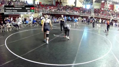 138 lbs Cons. Round 3 - Ryllee Talkington, Rocket Wrestling Club / RWC - Girls vs Brinley Pohl, Minden Wrestling Club