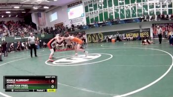 157 lbs Cons. Round 2 - Khale Albright, Wauseon vs Christian Friel, Hoover (North Canton)