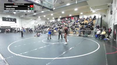157 lbs Quarterfinal - Adrain Harris, Highland vs Brian Rios, Valencia/Placentia