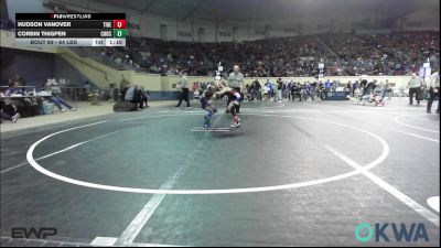 64 lbs Quarterfinal - Hudson Vanover, Tiger Trained Wrestling vs Corbin Thigpen, Choctaw Ironman Youth Wrestling