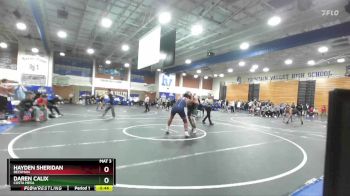 285 lbs Cons. Round 2 - Hayden Sheridan, Beckman vs Daren Calix, Costa Mesa