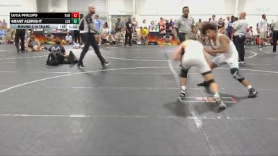 138 lbs Round 2 (4 Team) - Grant Albright, Level Up Black vs Luca Phillips, Reverence United White
