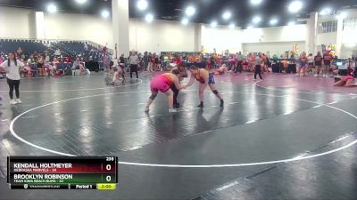 235 lbs Placement (16 Team) - Brooklyn Robinson, Team Iowa Beach Bums vs Kendall Holtmeyer, Nebraska Marvels