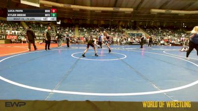 76 lbs Consi Of 8 #1 - Luca Pavia, Monster Garage vs Kyler Meese, Nebraska Wrestling Training Center