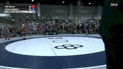 70 kg Cons. Rd Of 128 - Ben Hegler, Seasons Freestyle Club vs Brock Gunnels, Gunnels Basement Trained