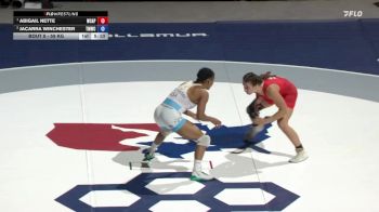 59 kg Champ. Round 1 - Abigail Nette, Army WCAP vs Jacarra Winchester, TMWC