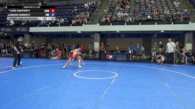 92 lbs Cons. Sub-quarters - Luke Rafferty, Ohio Crazy Goats Wrestling vs Landon Burkett, Contenders Wrestling Academy