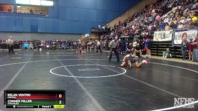 2 - 113 lbs Quarterfinal - Kelan Ventro, Central vs Conner Miller, Strasburg