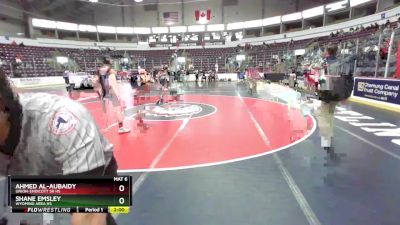 131 lbs Champ. Round 1 - Ahmed Al-Aubaidy, Union-Endicott Sr HS vs Shane Emsley, Wyoming Area Hs