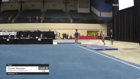 Clayton Staunton - Floor, Ridgewood Gymnastics Club - 2021 USA Gymnastics Development Program National Championships