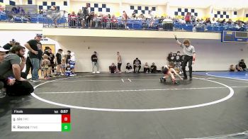 43 lbs Final - Grayson Six, Claremore Wrestling Club vs Reno Ramos, Team Tulsa Wrestling Club