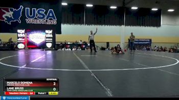 49 lbs Semifinal - Lane Bruss, Team Zapas Wrestling Club vs Marcelo Domena, Ringers Wrestling Club