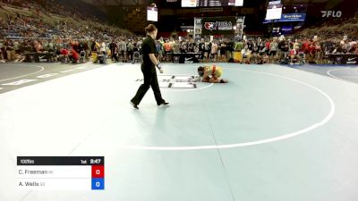 132 lbs Cons 64 #2 - Carter Freeman, WI vs Aidan Wells, SD