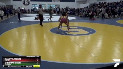 113 lbs Champ. Round 2 - Christian Gijon, La Mirada vs Elias Velasquez, Colton