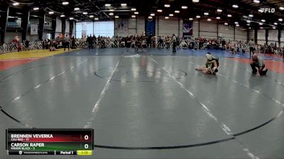 92 lbs Rd# 4- 2:00pm Friday Final Pool - Brennen Veverka, Cali Red vs Carson Raper, Minion Black