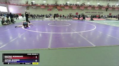 160 A Cons. Round 3 - Destiny Rodriguez, UNATTACHED vs Sophia Bassino, Northern Michigan