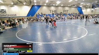 135 lbs Cons. Round 1 - Titus Kinser, Bear River Wrestling Club vs Austin Bennett, Team Prestige