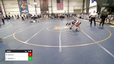 100 lbs Round Of 64 - Nicholas Sorce, NY vs Carson Battles, GA