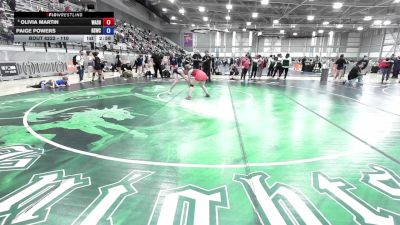 135 lbs Cons. Semis - Olivia Martin, Washington vs Paige Powers, Reality Sports Wrestling Club