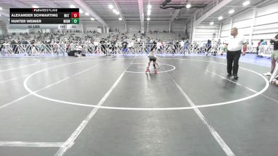 52 lbs Rr Rnd 3 - Alexander Schwarting, Mat Warriors PWC vs Hunter Weimer, Midwest RTC