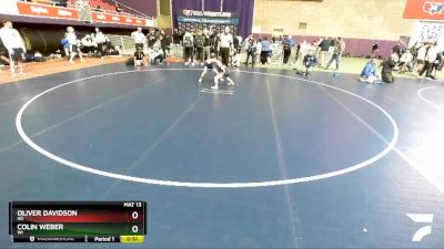74 lbs Cons. Round 2 - Colin Weber, WI vs Oliver Davidson, ND