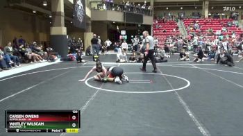 120 lbs Round 3 (6 Team) - Carsen Owens, SlyFox Black vs Whitley Wilscam, $nowmen