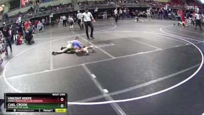 70 lbs Cons. Round 2 - Cael Crook, Syracuse Mat Club vs Vincent Keefe, Hawks Wrestling Club (Lincoln)