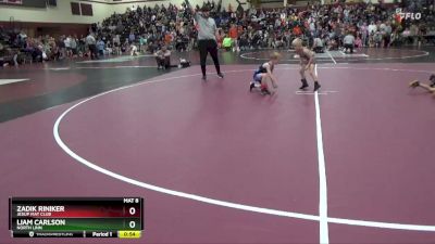 SPW-11 lbs Cons. Semi - Liam Carlson, North Linn vs Zadik Riniker, Jesup Mat Club