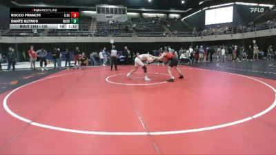 135 lbs Quarterfinal - Rocco Franchi, Elmira Heights vs Dante Glynos, Warren