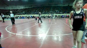 68 lbs Final - Heather Weaver, Ponca City Wrestling vs Taylor Dover, Norman Jr High