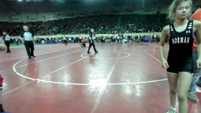 68 lbs Final - Heather Weaver, Ponca City Wrestling vs Taylor Dover, Norman Jr High