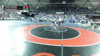 Girls 2A 100 lbs Cons. Semi - Eliyana Velasco, Toppenish (Girls) vs Janissa Barrera, Othello (Girls)