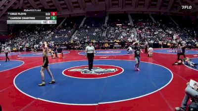 1A-113 lbs Champ. Round 1 - Cruz Floyd, Elbert County vs Carson Crabtree, Pepperell