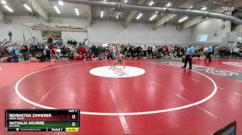 105 lbs Cons. Round 6 - Nathalia Aguirre, Skyview vs Remington Zimmerer, Regis Jesuit