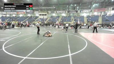 90 lbs Rr Rnd 1 - Braxton Hart, Hays Wrestling Club vs Mason Huitt, No Escape Wrestling