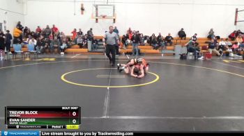 DIVISION 1 lbs Round 5 - Evan Sander, Wapsie Valley vs Trevor Block, Waukon