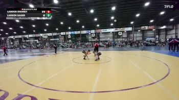 75 lbs Cons. Round 2 - Larson Sager, Hermosa Hornets vs Landon Swaney, Belle Fourche Wrestling