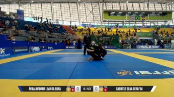 Gabriele Silva Serafim vs Ávila Jordana Lima Da Silva 2026 Brasileiro Jiu-Jitsu IBJJF