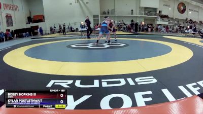 165 lbs Cons. Semi - Bobby Hopkins Iii, Ohio vs Kylar Postlethwait, Gladiator Wrestling Academy