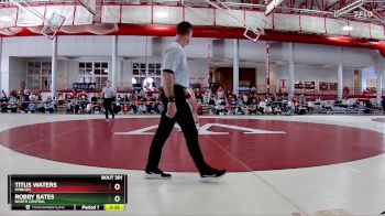 285 lbs 1st Place Match - Robby Bates, North Central vs Titus Waters, Wabash