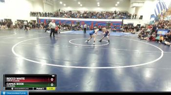98 lbs Quarterfinal - Rocco White, Coeur D Alene vs Camus Book, Caldwell